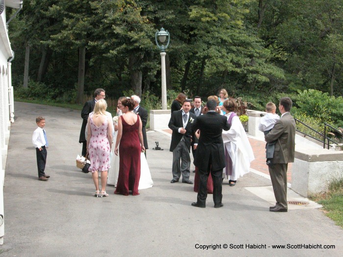 Milling about afterwards waiting to sign the papers and take some pictures.