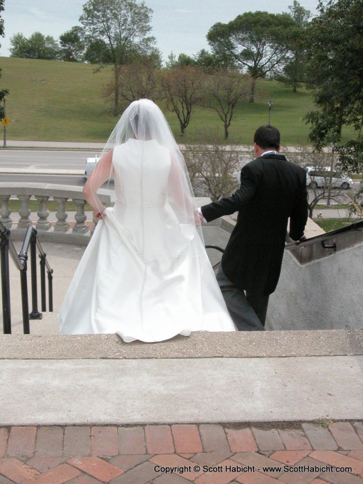 Jules leading his leading lady.