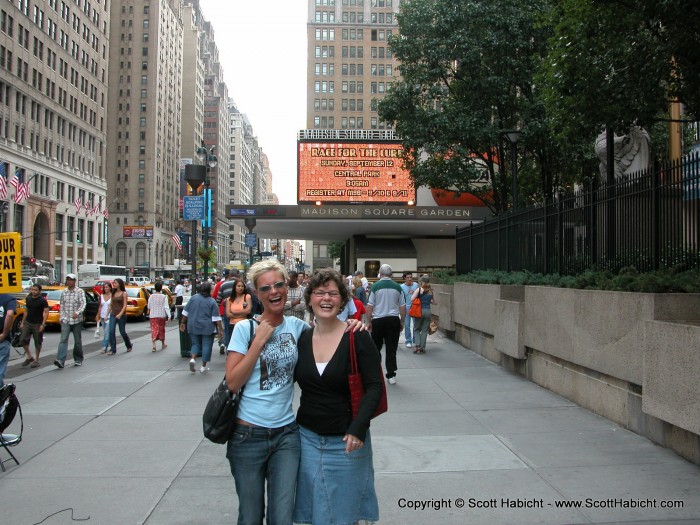 After an hour and a half, we finally met Perri in front of Madison Square Gardens.