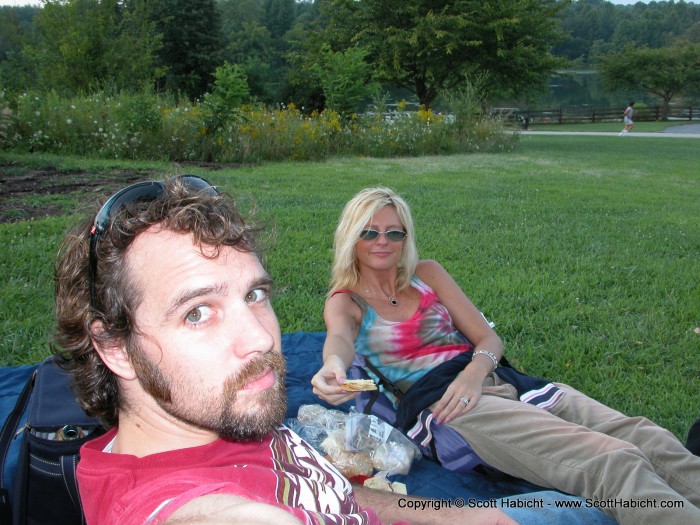 Another night, and Kelli and I were out for a picnic...