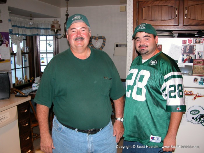 Uncle Ted and Brian head out to the Jets game.