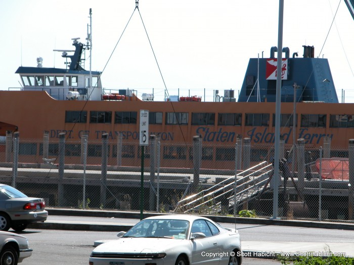 Kelli and I headed for the Ferry to take us over, but the ferry hasn't allow cars since 9/11.