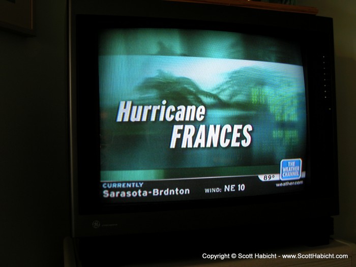 BTW, as I mentioned a few pics back, Hurricane Frances was coming.