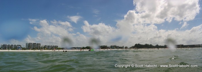 A panoramic from the water.