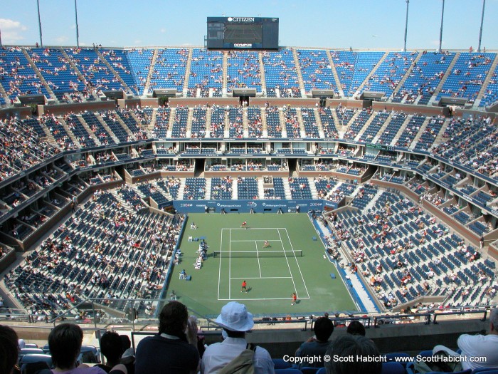 Inside the stadium, these are our seats for this year.