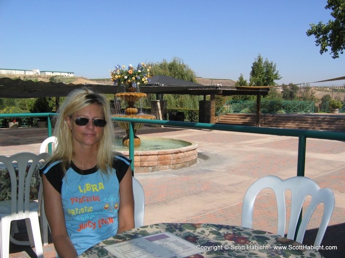 They had an outdoor, seated tasting area.