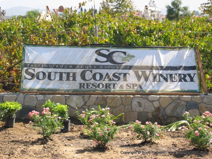 Number three, South Coast Winery.