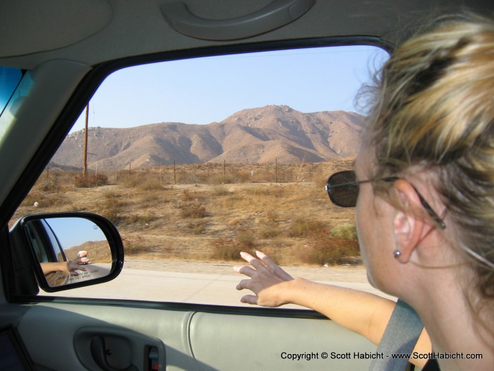 Kelli reflects on the landscape on the way home.