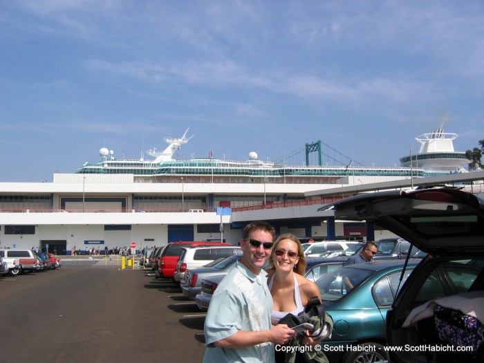 He had no idea until he got out of the car and saw the ship and the prepacked luggage.