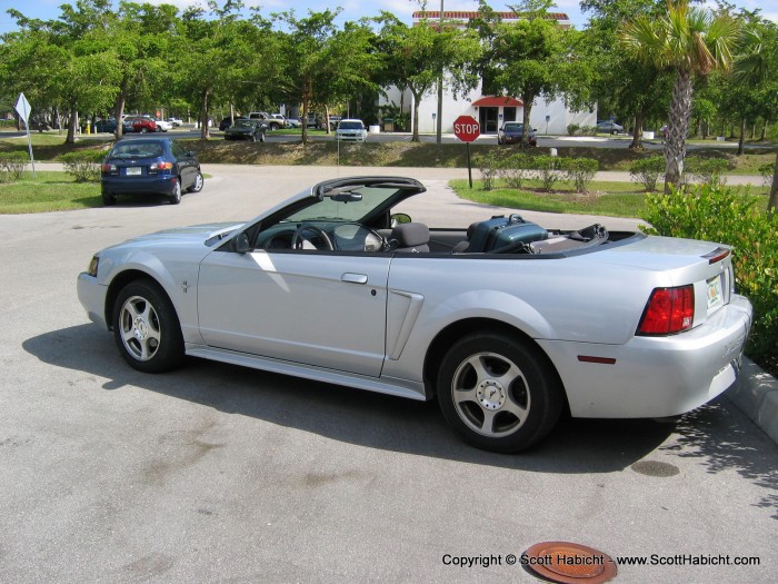 When Kelli was done working in Fort Myers, I rented this car for the rest of our trip in Sarasota.