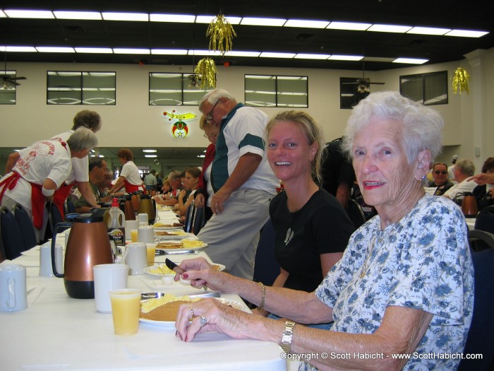 Hanging with the Shriners for a pancake breakfast....