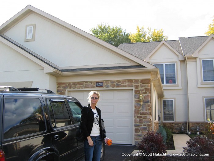 Cousins Marc and Barb's new house.