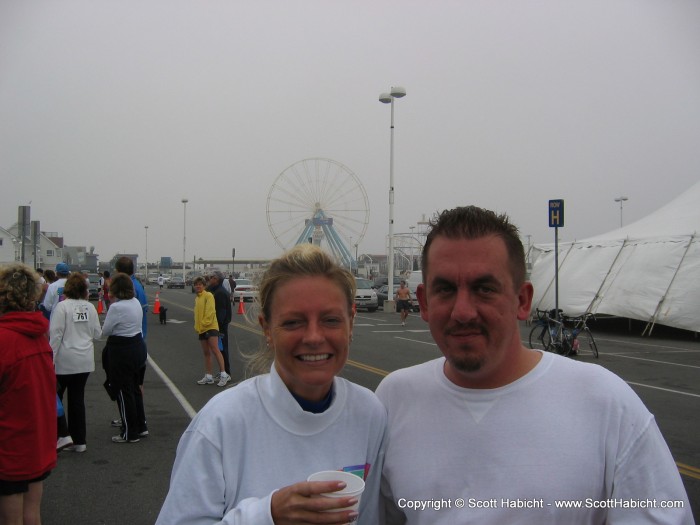 Cold and tired, but a beer in hand is all they need.