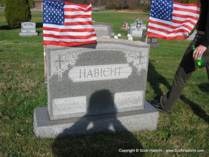 That Sunday, it was over to my Grandmother's house, with a quick stop to say hello to my Grandfather.