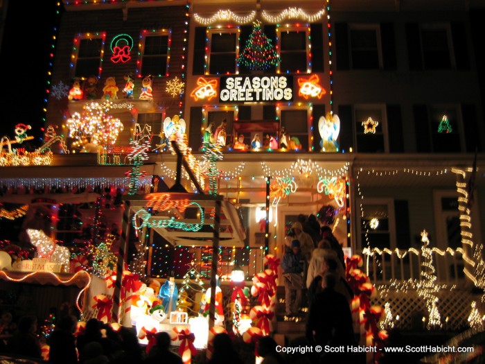 Continuing our tour of Christmas lights, this is Hampden, Baltimore.