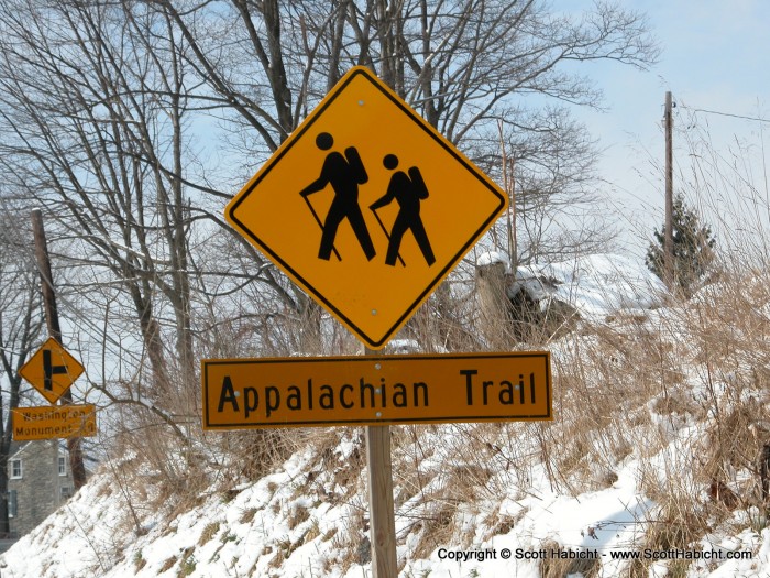 From where we live, we have to cross the Appalachian Trail to get there.