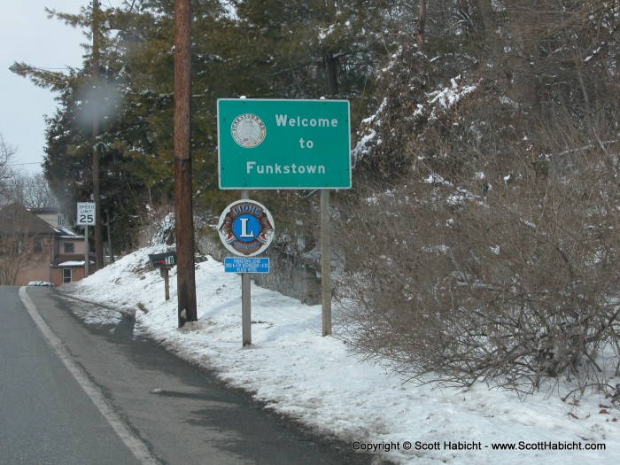 We also went through Funkstown, and being the funky couple that we are......