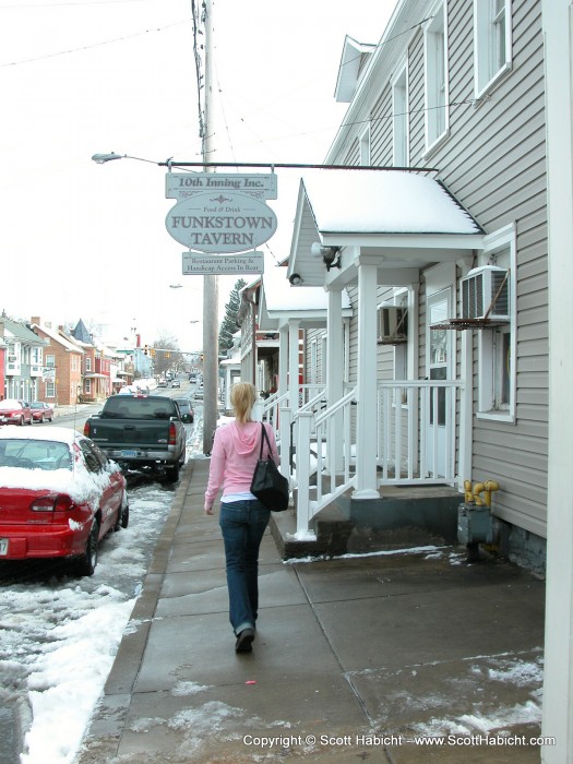 We had to stop by the Funkstown Tavern for a drink.