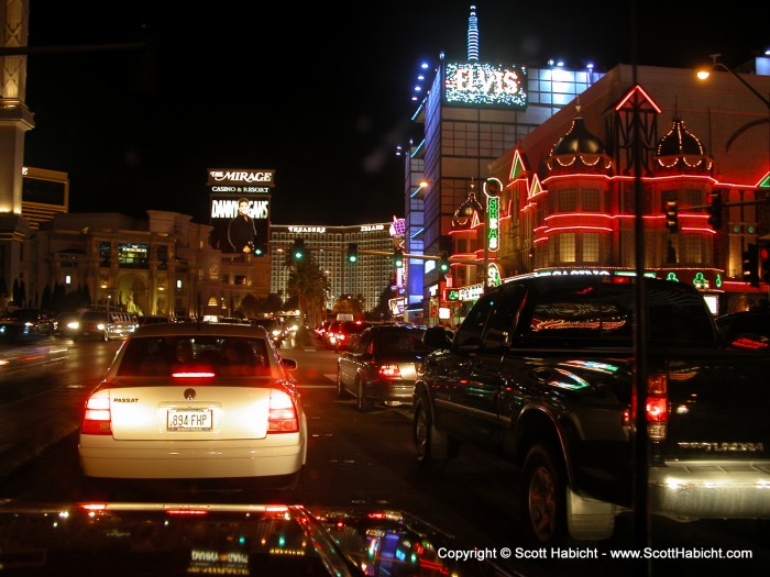 We did hook up with some of my work folks for dinner one night on the strip.