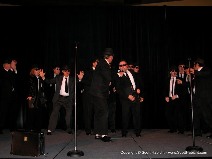 There was a blues brothers theme for the evening....