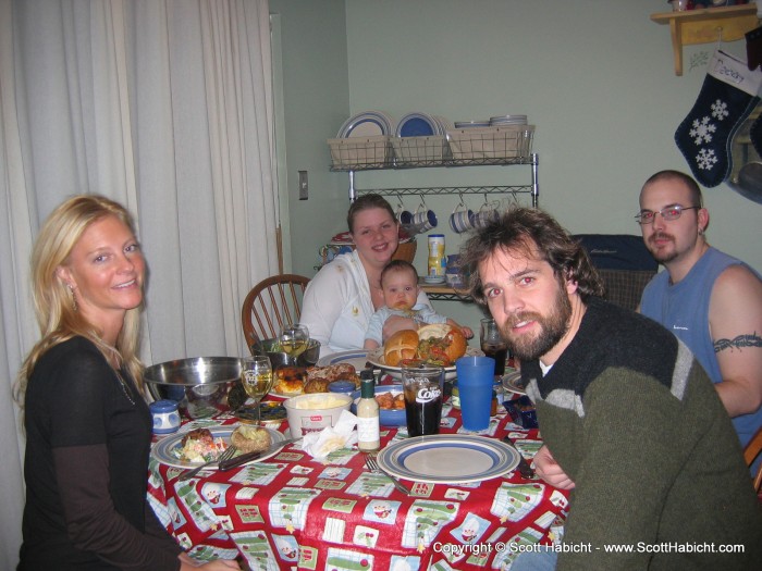 The first annual Christmas dinner of the younger Habichts.