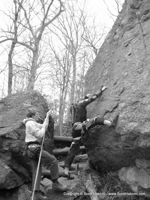 Here are some rock climbers we came across.