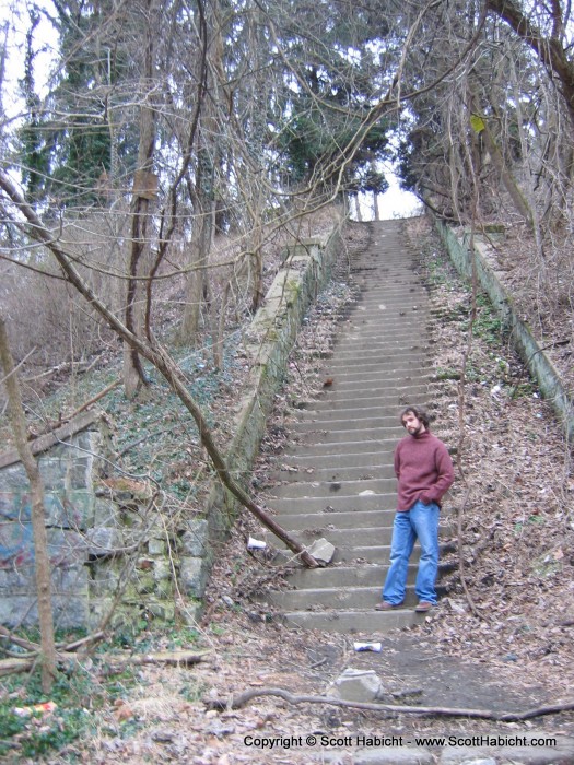 The steps to Hell House.