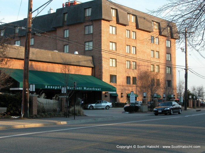 The reception was at the lovely Annapolis Marriott.