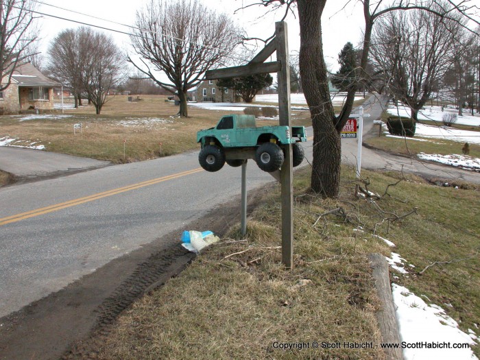 His mailbox.