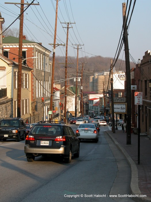 Out for a walk in downtown Ellicott City, MD.