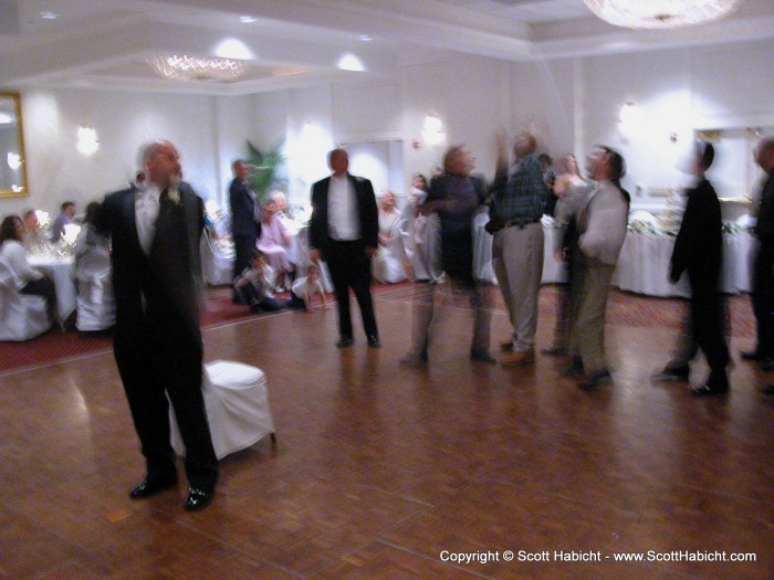 Tossing of the garter....