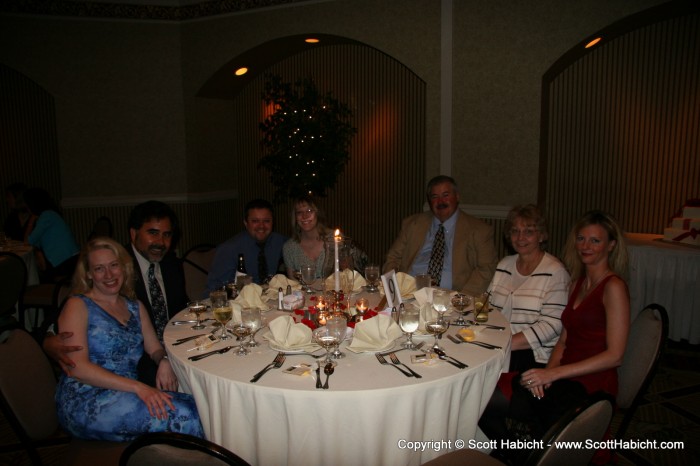 The table I sat at during the celebration.