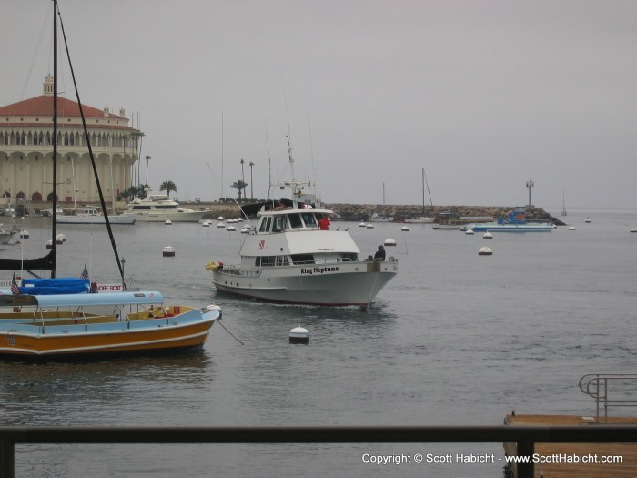 Our dive boat, the King Neptune.