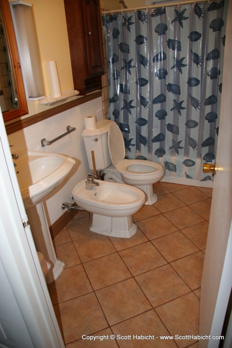 Check out the bidet.