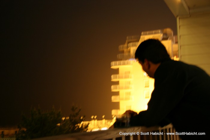 Rob and hung out on the deck....