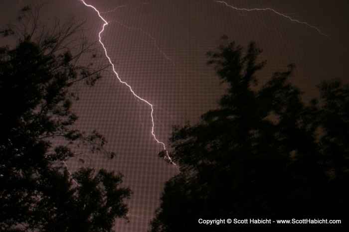 The was a cool lightning storm....