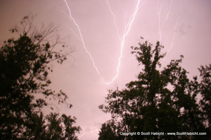 And I got these shots from the bedroom window.