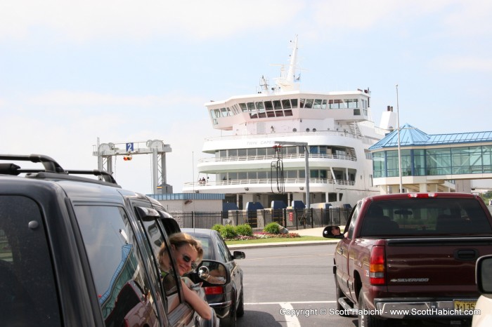 To get home, as you may have guessed from the previous picture, we had to take a ferry across the Delaware Bay.