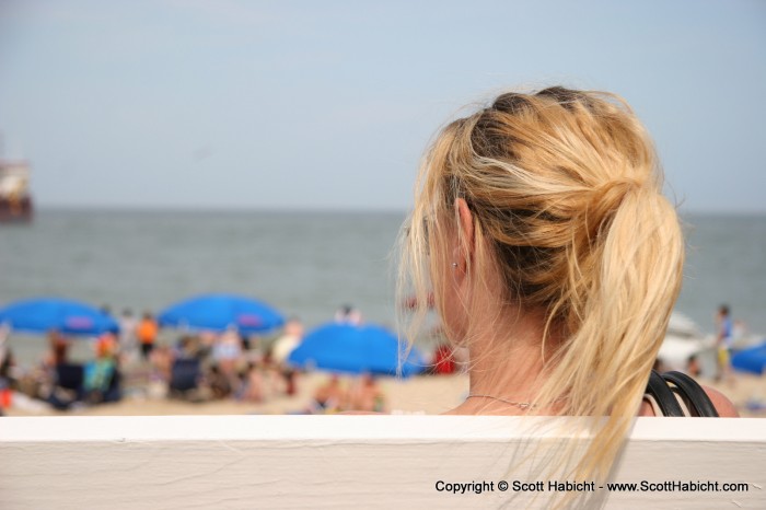 Afterwards, we went and sat on the Atlantic Ocean.