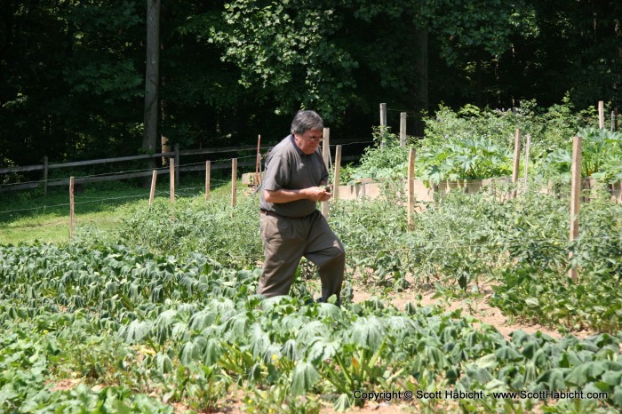 Fernand himself gave us a tour of his organic garden.