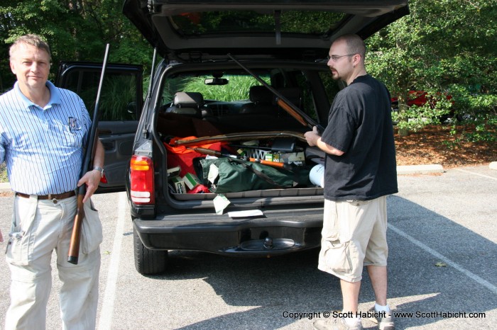 Go skeet shooting.