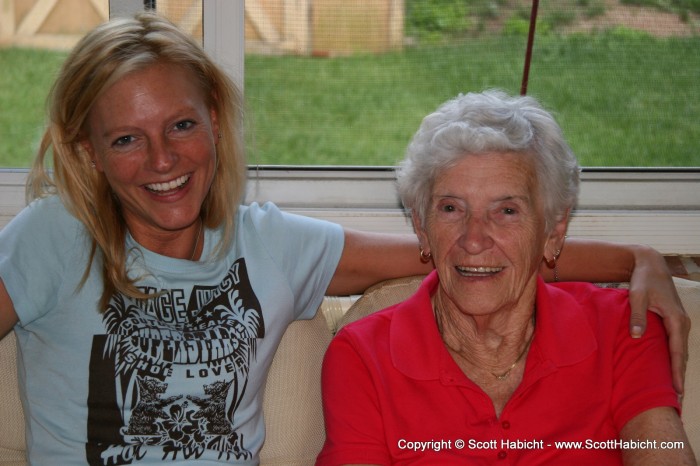 Kelli's grandmother hanging out with her favorite grand-daughter.