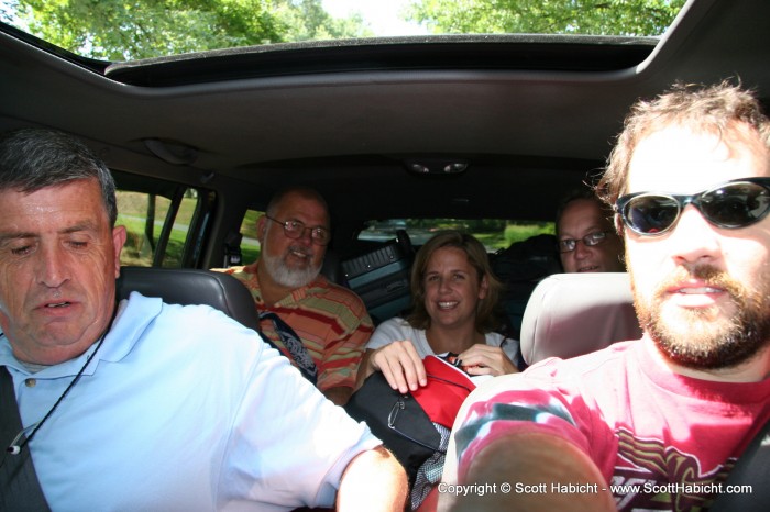 Taking the in-laws to the airport.