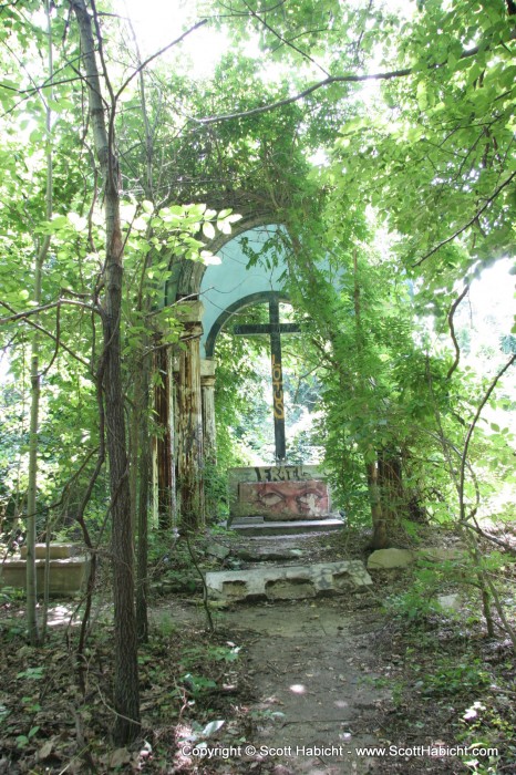 The old cemetary behind "Hell House".