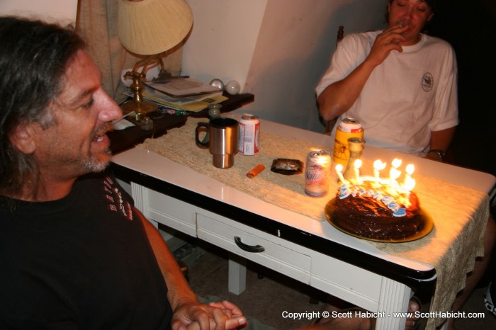 Skip's Birthday was the week before, so someone got him a cake....