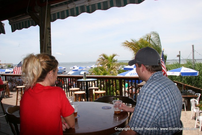 Macky's has a great bayside view, so we found a great place to sit and enjoyed the view.