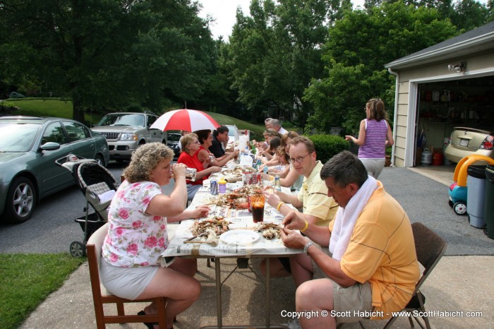 We had to come home because Kelli's mother was hosting the family reunion that day.