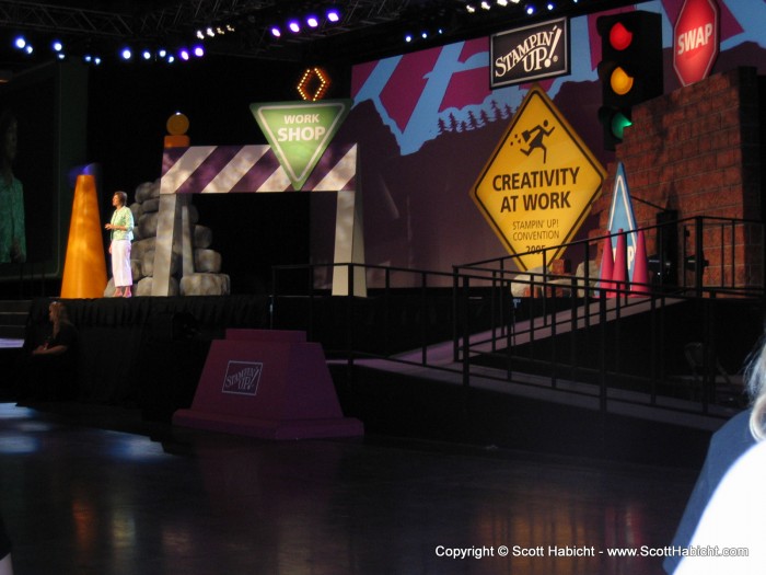 Shelli on the main stage. Not a bad view from my seat.