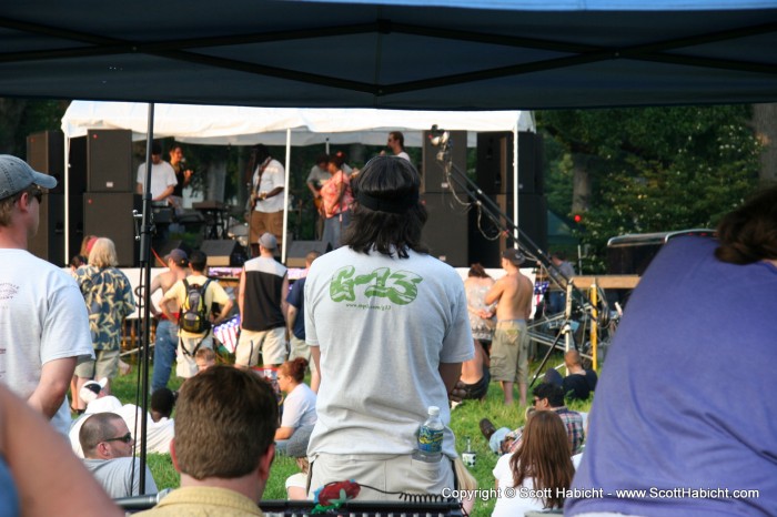 And we were there to see G-13 play. I found John hanging out by the sound board....