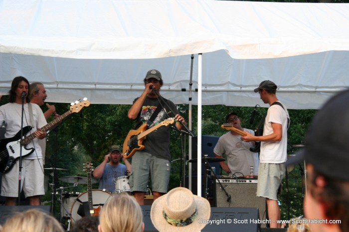 They were playing in a small section of The Mall in the shadow of the Lincoln Memorial.